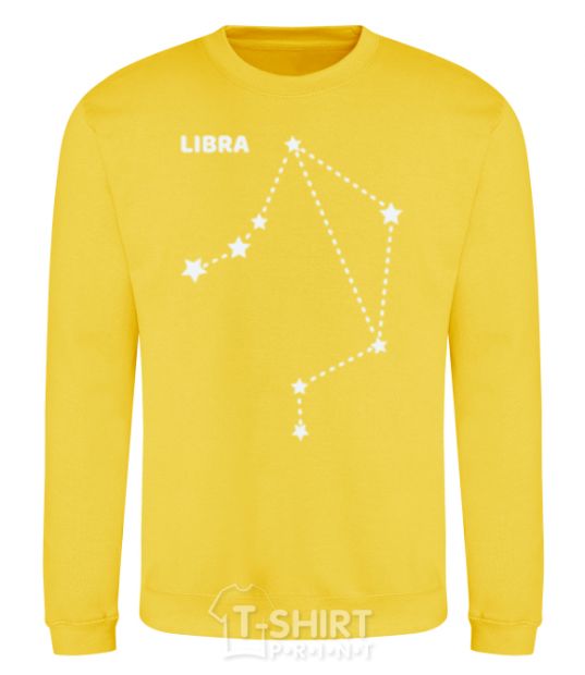 Sweatshirt Libra stars yellow фото