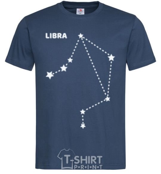Мужская футболка Libra stars Темно-синий фото