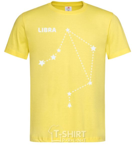 Мужская футболка Libra stars Лимонный фото