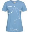 Women's T-shirt Libra stars sky-blue фото