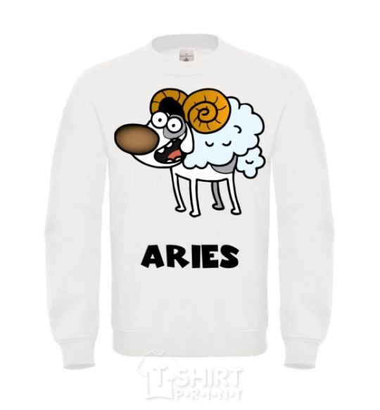 Sweatshirt Aries the dog White фото