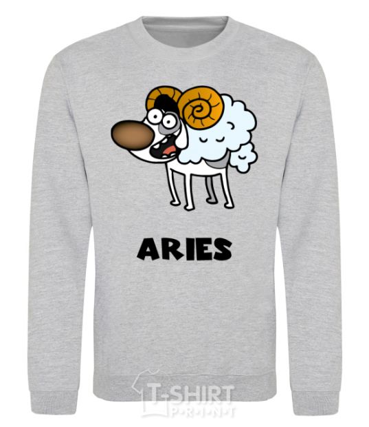 Sweatshirt Aries the dog sport-grey фото