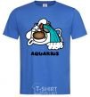 Men's T-Shirt Aquarius dog royal-blue фото