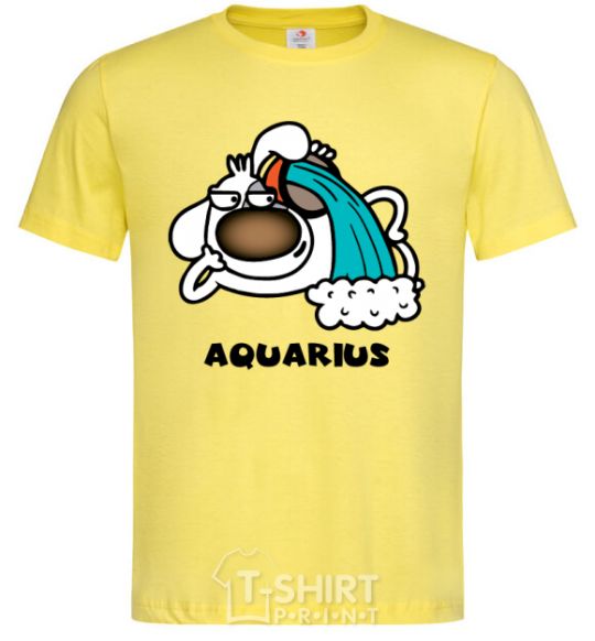 Men's T-Shirt Aquarius dog cornsilk фото