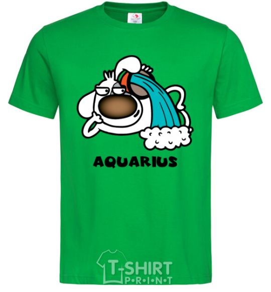 Men's T-Shirt Aquarius dog kelly-green фото