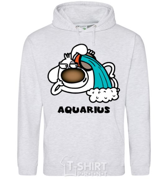 Men`s hoodie Aquarius dog sport-grey фото