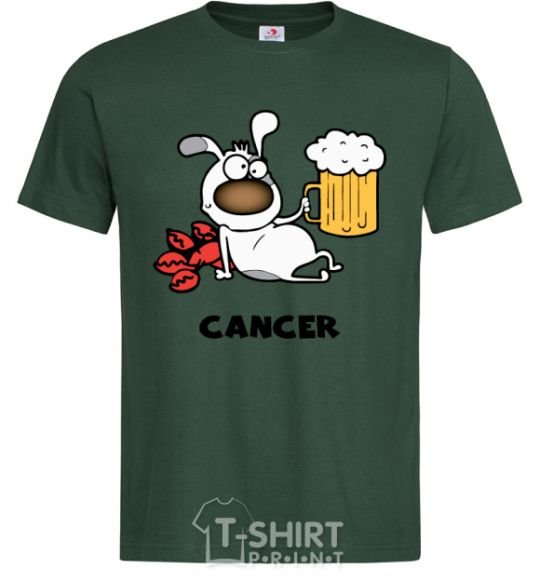 Men's T-Shirt Cancer dog bottle-green фото