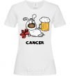 Women's T-shirt Cancer dog White фото