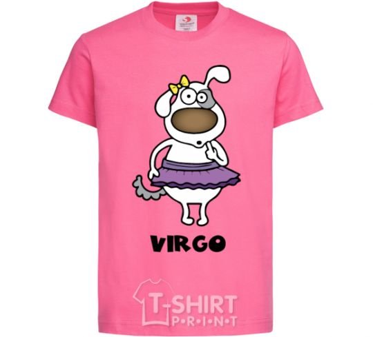 Kids T-shirt Virgo dog heliconia фото