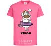 Детская футболка Діва пес Ярко-розовый фото