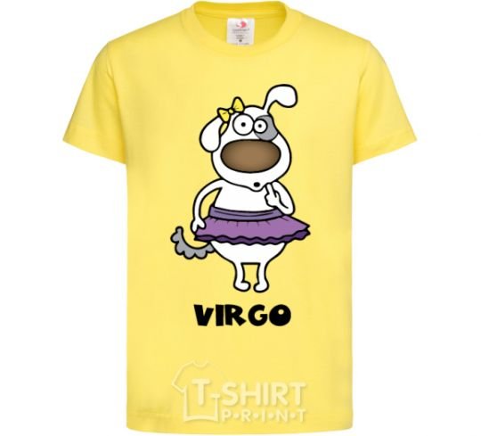 Kids T-shirt Virgo dog cornsilk фото