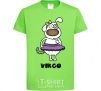 Kids T-shirt Virgo dog orchid-green фото