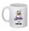 Ceramic mug Virgo dog White фото
