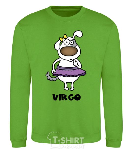 Sweatshirt Virgo dog orchid-green фото