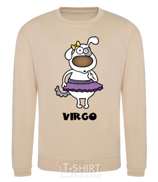Sweatshirt Virgo dog sand фото