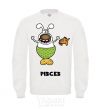 Sweatshirt Pisces the dog White фото