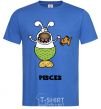 Men's T-Shirt Pisces the dog royal-blue фото