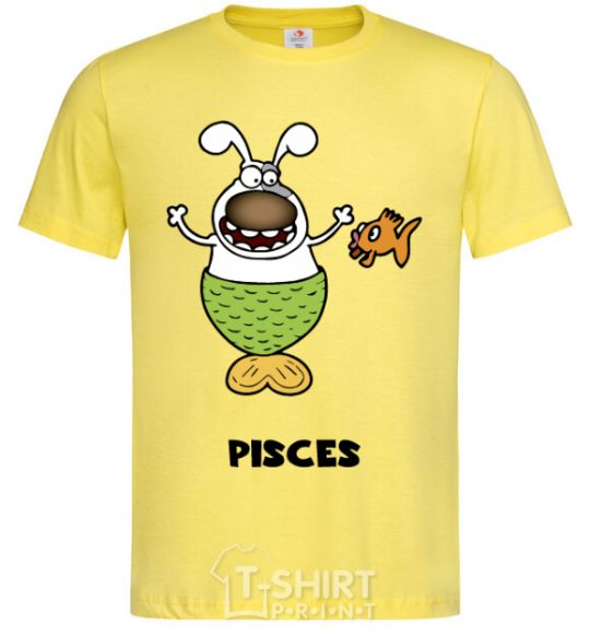 Мужская футболка Риби пес Лимонный фото