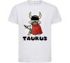 Kids T-shirt Taurus dog White фото