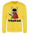 Sweatshirt Taurus dog yellow фото