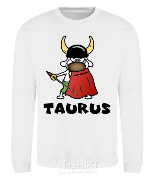 Sweatshirt Taurus dog White фото