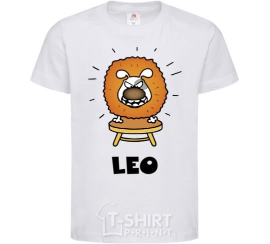 Kids T-shirt Lion dog White фото