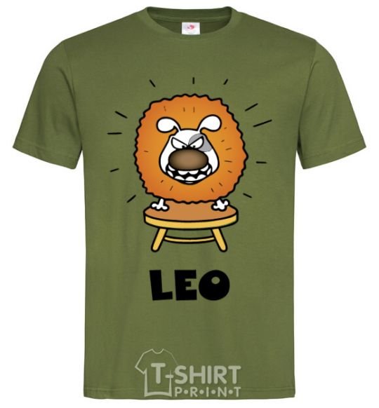 Men's T-Shirt Lion dog millennial-khaki фото