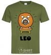 Men's T-Shirt Lion dog millennial-khaki фото