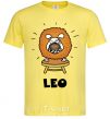 Men's T-Shirt Lion dog cornsilk фото