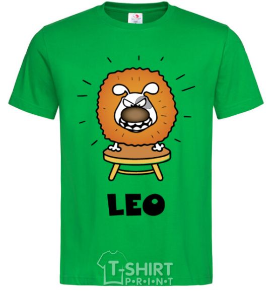 Men's T-Shirt Lion dog kelly-green фото