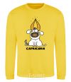 Sweatshirt Capricorn dog yellow фото