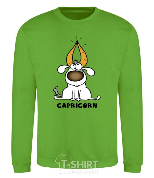 Sweatshirt Capricorn dog orchid-green фото