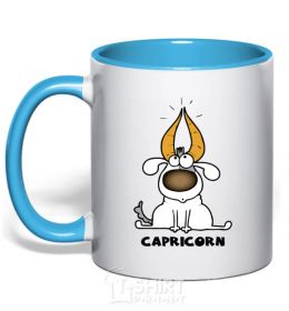 Mug with a colored handle