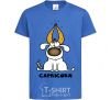 Детская футболка Козеріг пес Ярко-синий фото