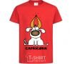 Детская футболка Козеріг пес Красный фото