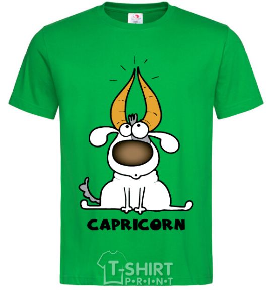 Men's T-Shirt Capricorn dog kelly-green фото