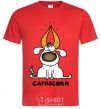 Men's T-Shirt Capricorn dog red фото