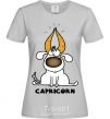 Women's T-shirt Capricorn dog grey фото