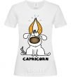 Women's T-shirt Capricorn dog White фото