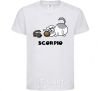 Kids T-shirt Scorpio dog White фото