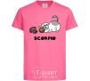 Детская футболка Скорпіон пес Ярко-розовый фото
