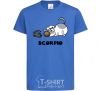 Kids T-shirt Scorpio dog royal-blue фото