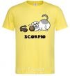 Men's T-Shirt Scorpio dog cornsilk фото