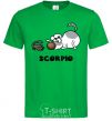 Men's T-Shirt Scorpio dog kelly-green фото