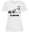 Женская футболка Скорпіон пес Белый фото