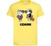 Kids T-shirt Gemini dog cornsilk фото