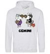 Men`s hoodie Gemini dog sport-grey фото