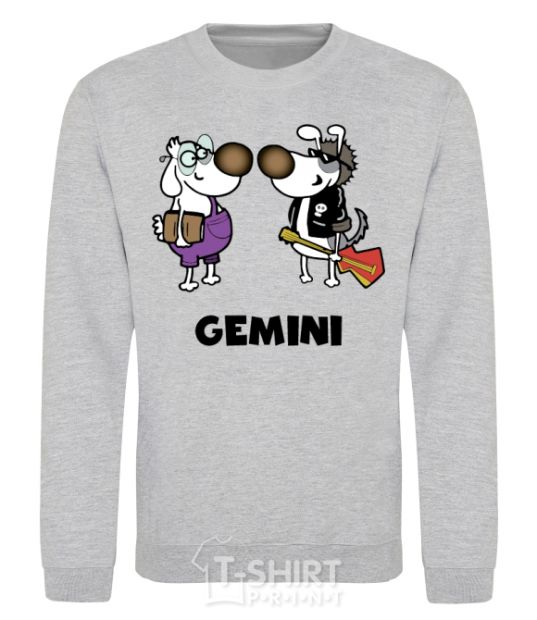 Sweatshirt Gemini dog sport-grey фото