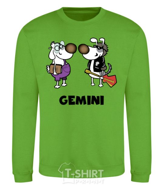 Sweatshirt Gemini dog orchid-green фото