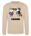 Sweatshirt Gemini dog sand фото